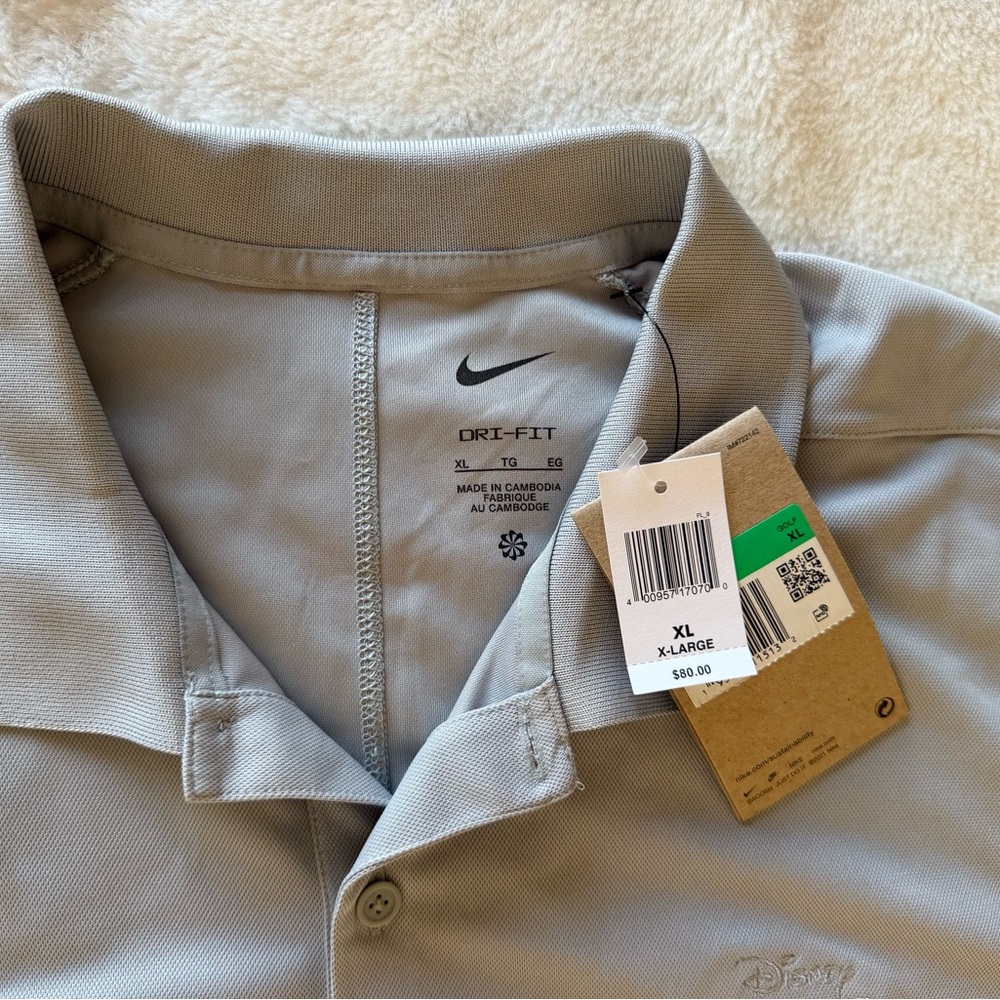Disney 100 Years of Wonder Nike Dri-Fit Polo Shirt XL NWT - Picture 3 of 10